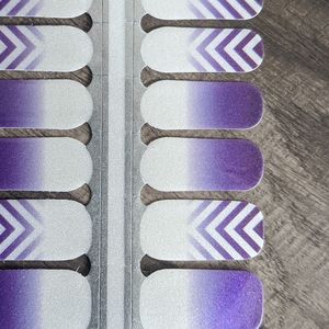 Nail Wraps - Purple Ombre and Geometry